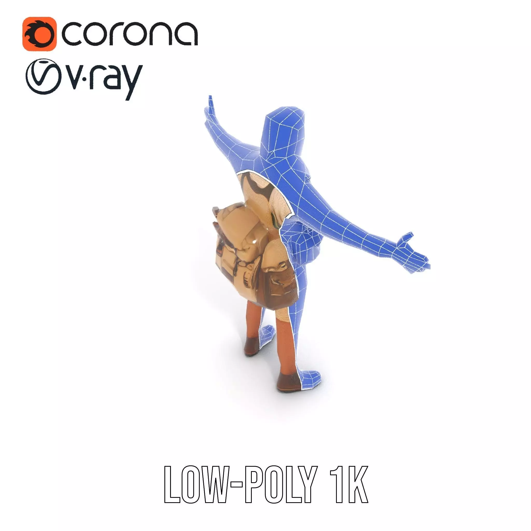 Adventurer Outfit Explorer model pack Low-poly 3D model_18