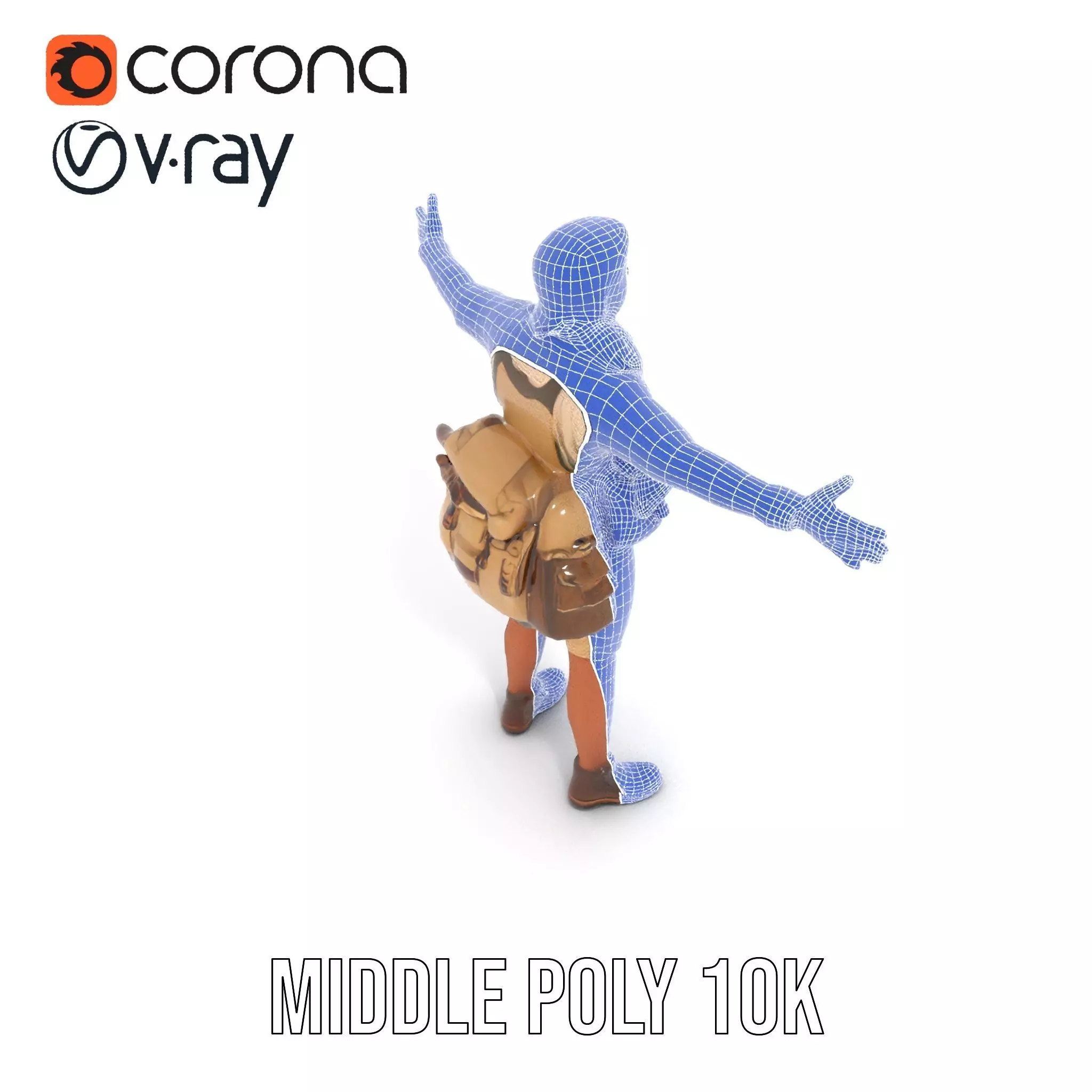 Adventurer Outfit Explorer model pack Low-poly 3D model_29