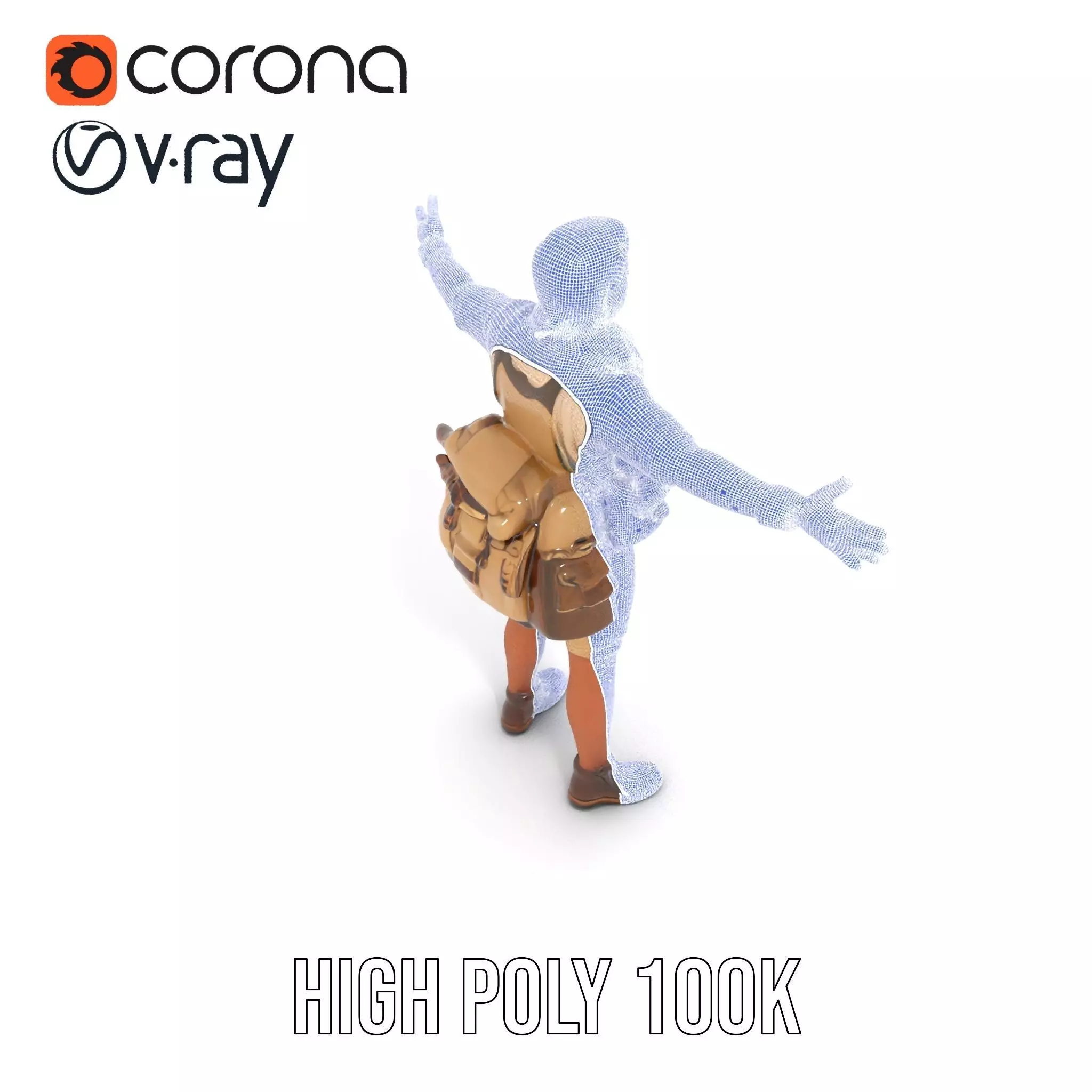 Adventurer Outfit Explorer model pack Low-poly 3D model_33