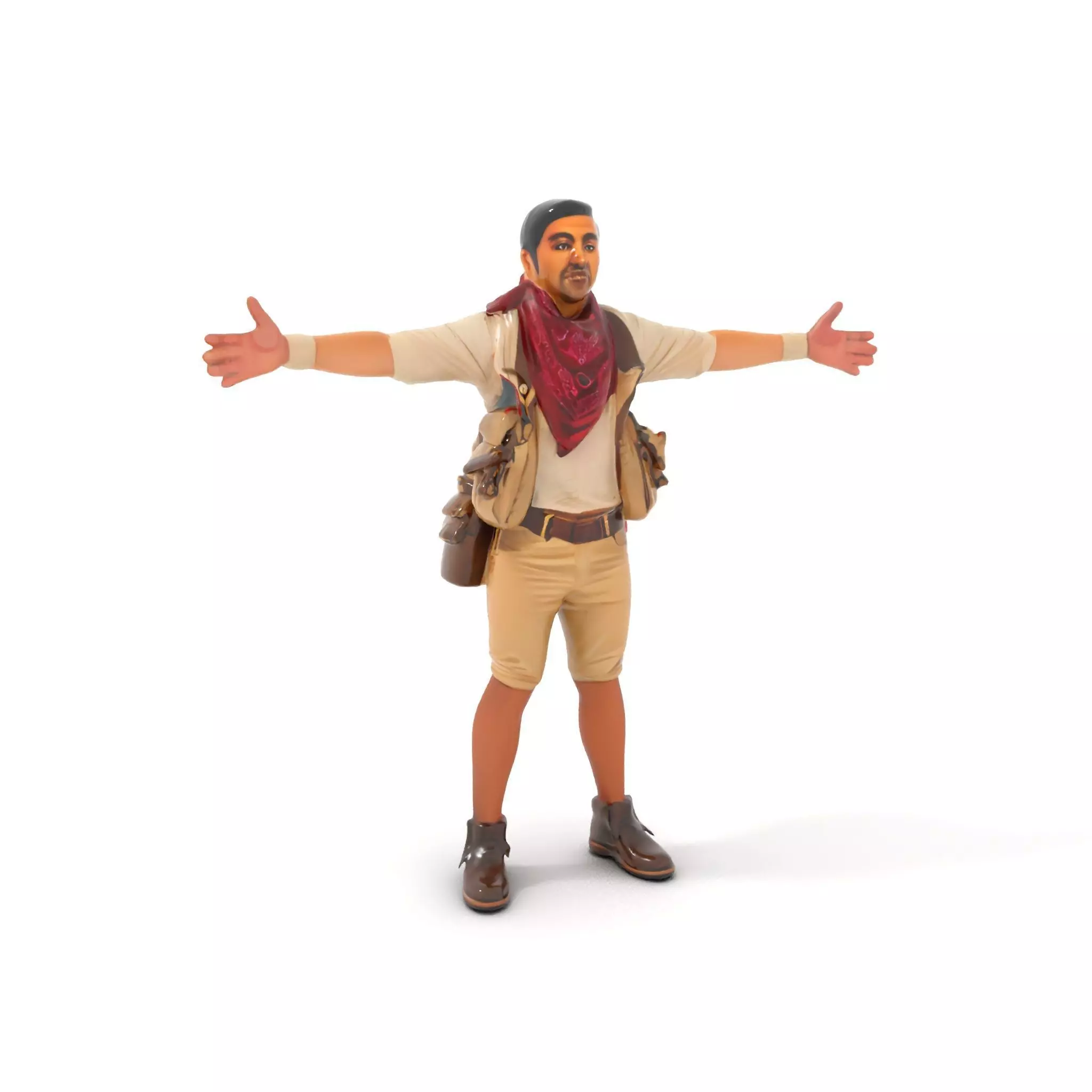 Adventurer Outfit Explorer model pack Low-poly 3D model_0
