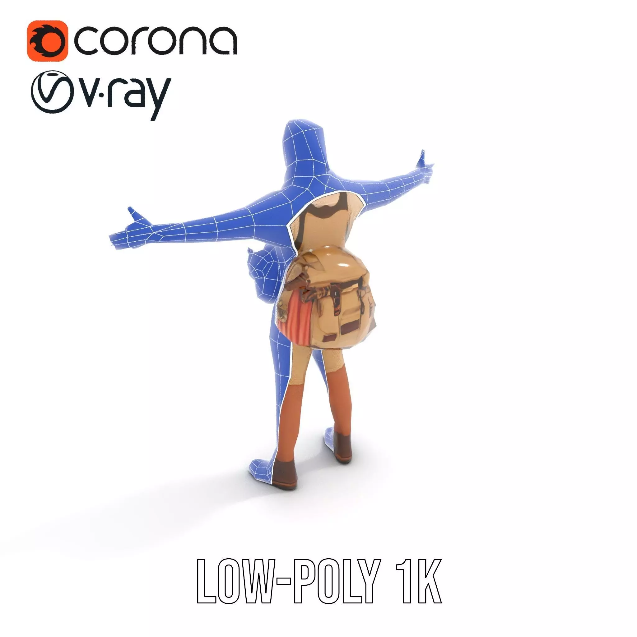 Adventurer Outfit Explorer model pack Low-poly 3D model_30