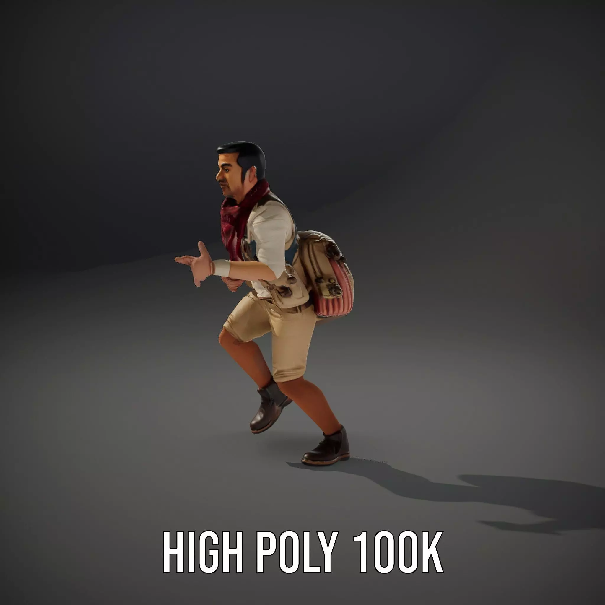 Adventurer Outfit Explorer model pack Low-poly 3D model_28