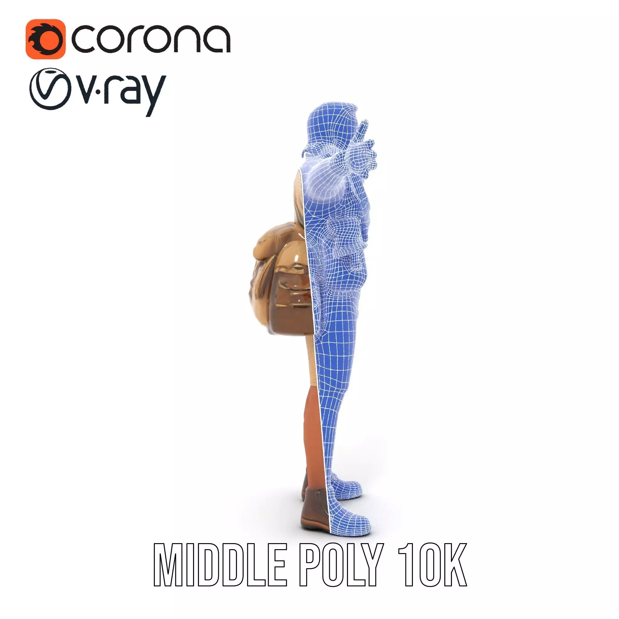 Adventurer Outfit Explorer model pack Low-poly 3D model_26