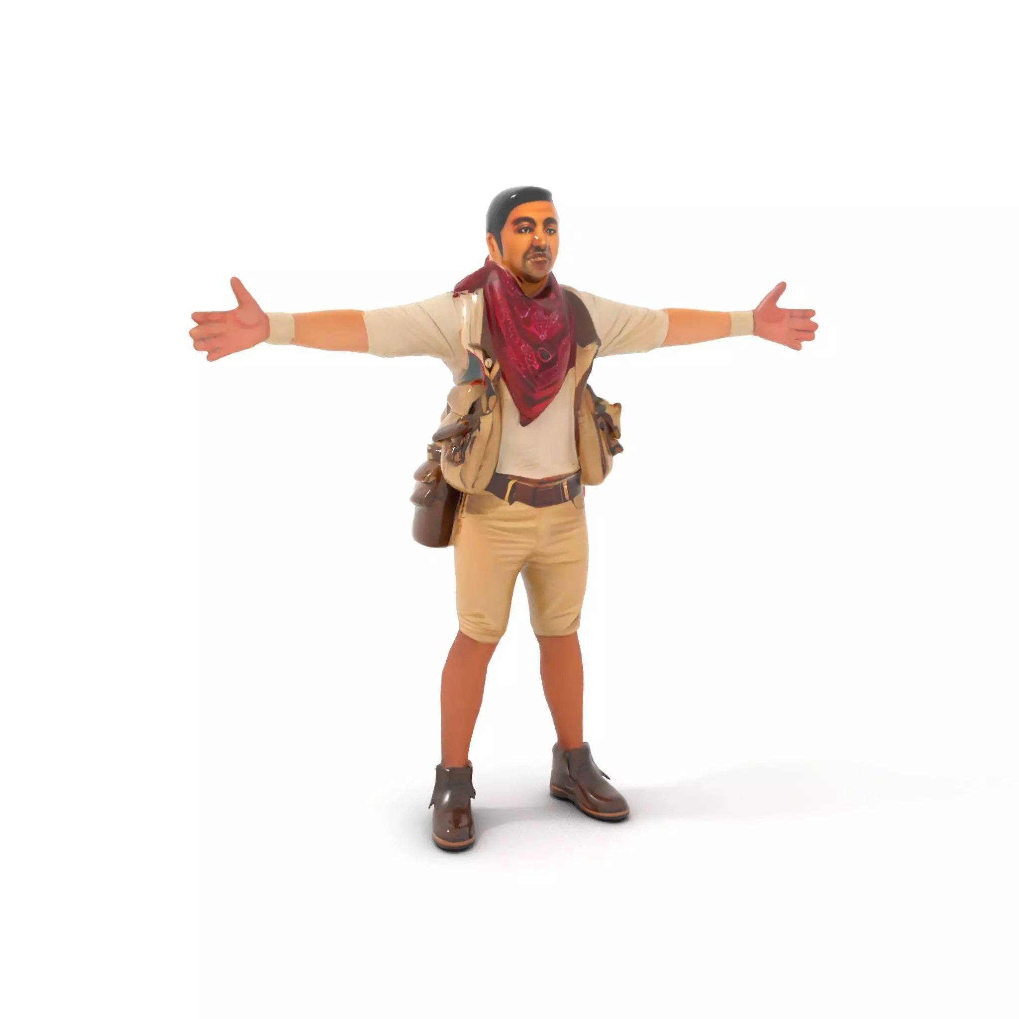 Adventurer Outfit Explorer model pack Low-poly 3D model_5