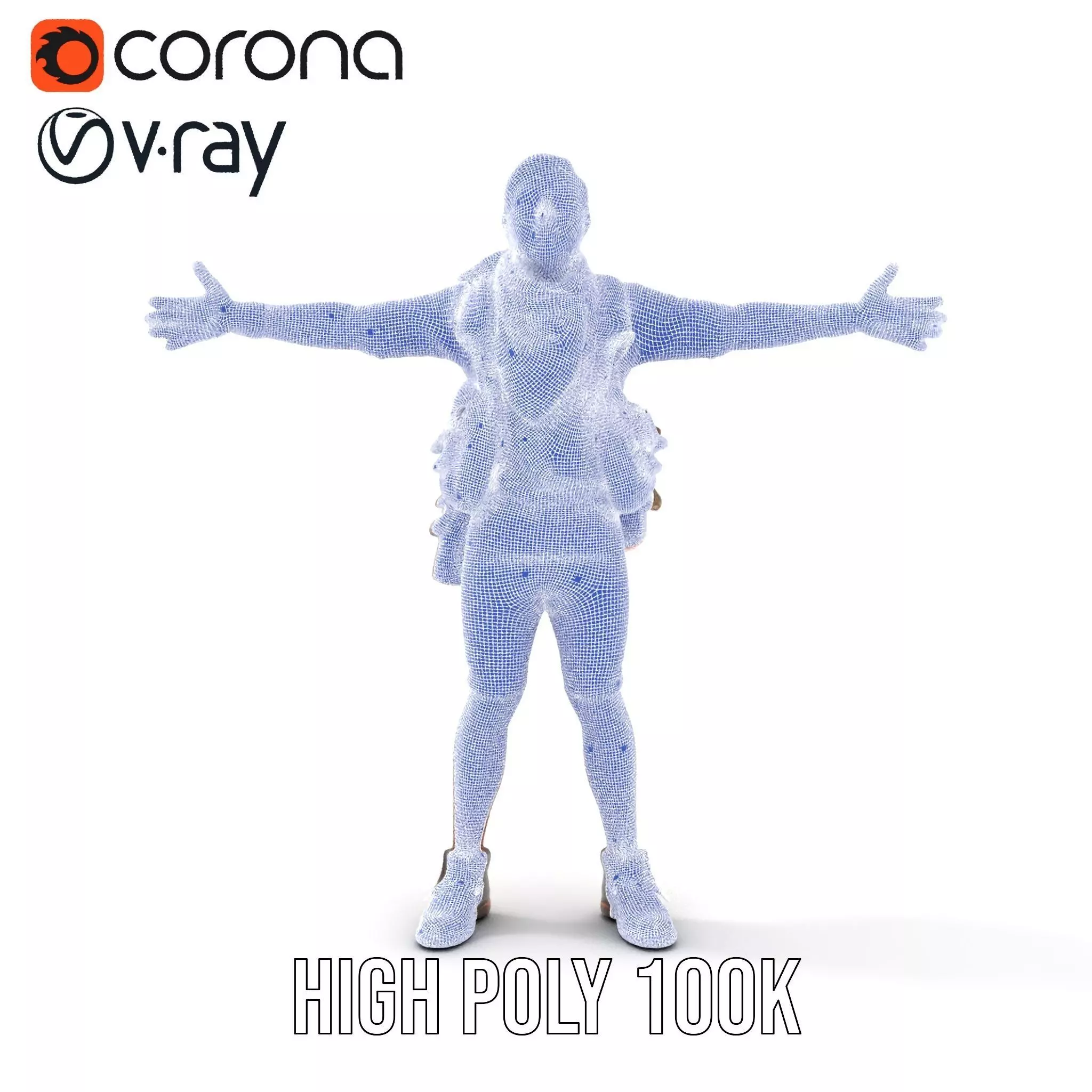 Adventurer Outfit Explorer model pack Low-poly 3D model_8