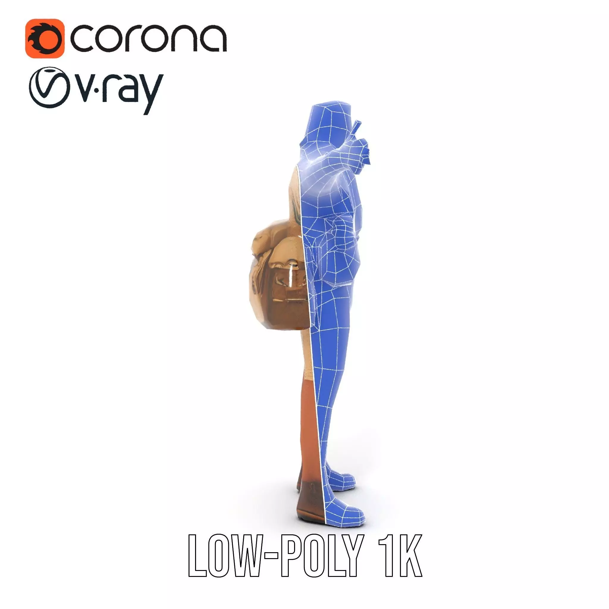 Adventurer Outfit Explorer model pack Low-poly 3D model_16