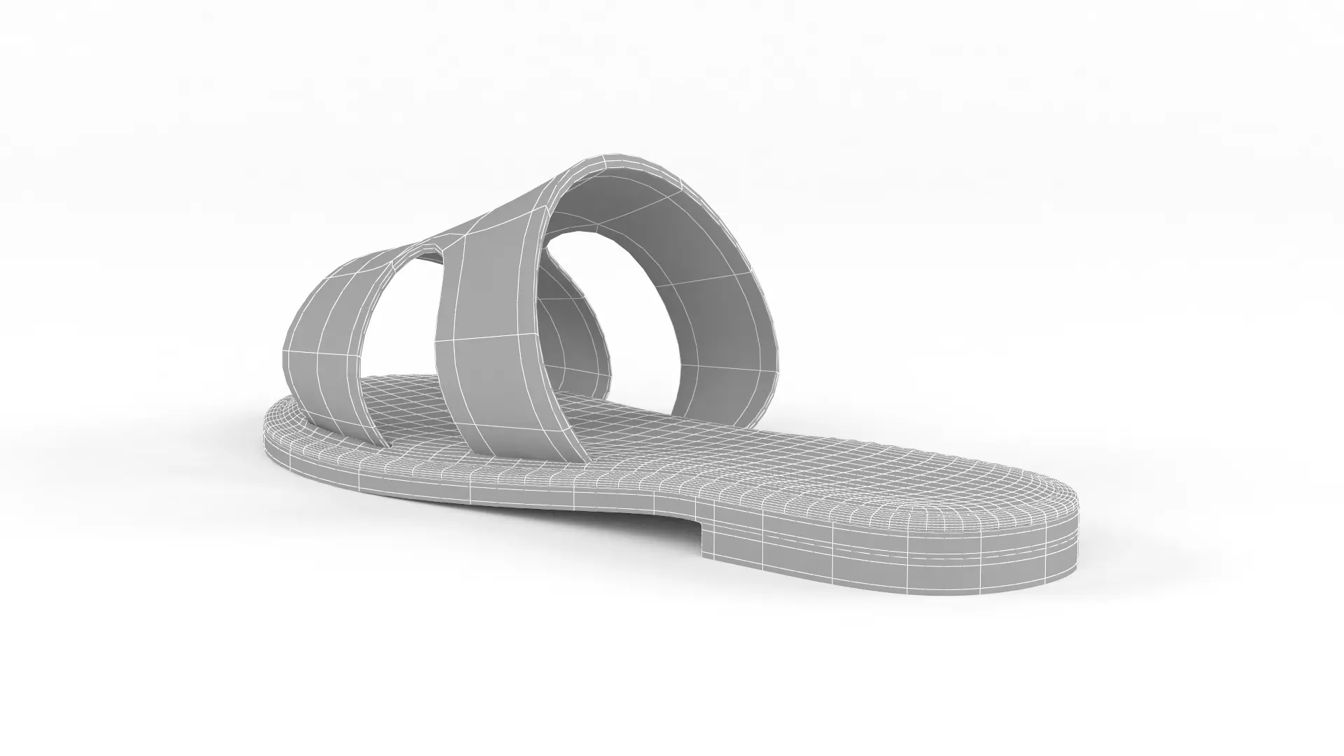  Slide Sandal 3D model_8