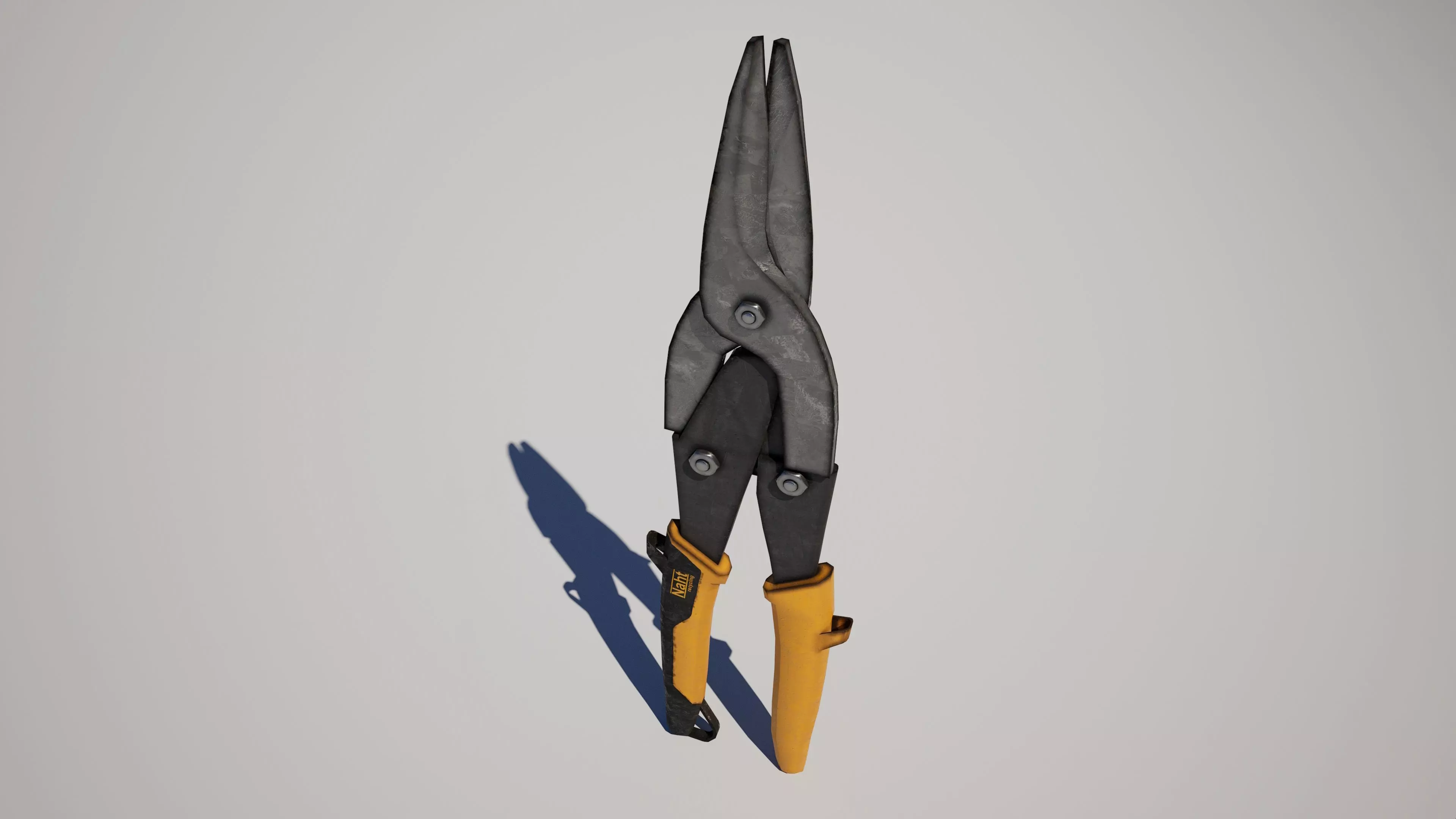  Aviation Snips Garden Shear Low-poly 3D model_4