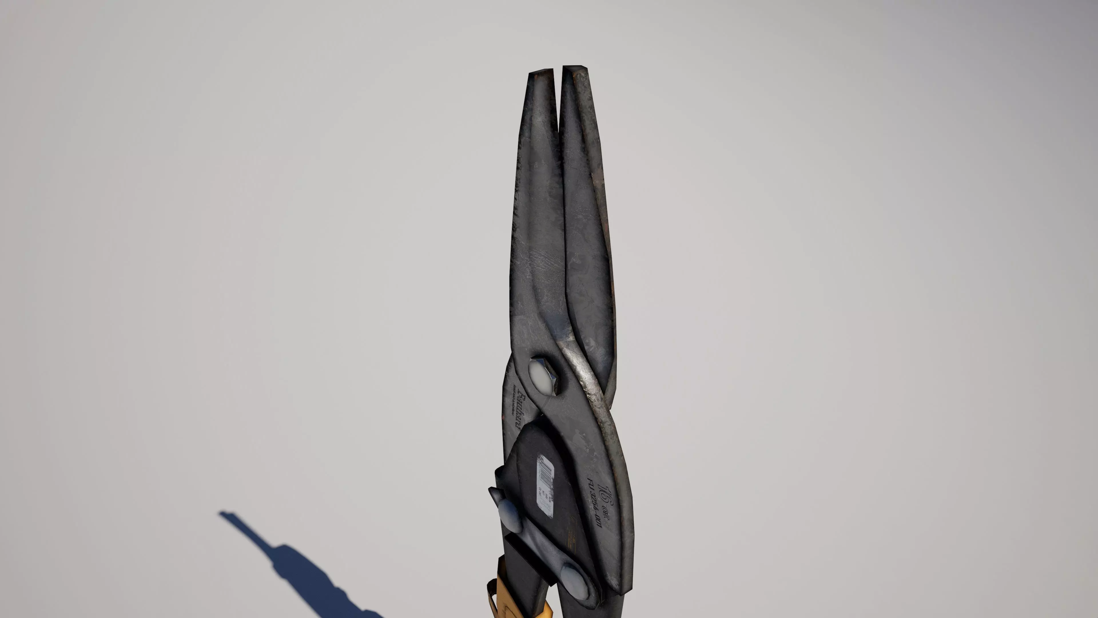  Aviation Snips Garden Shear Low-poly 3D model_1