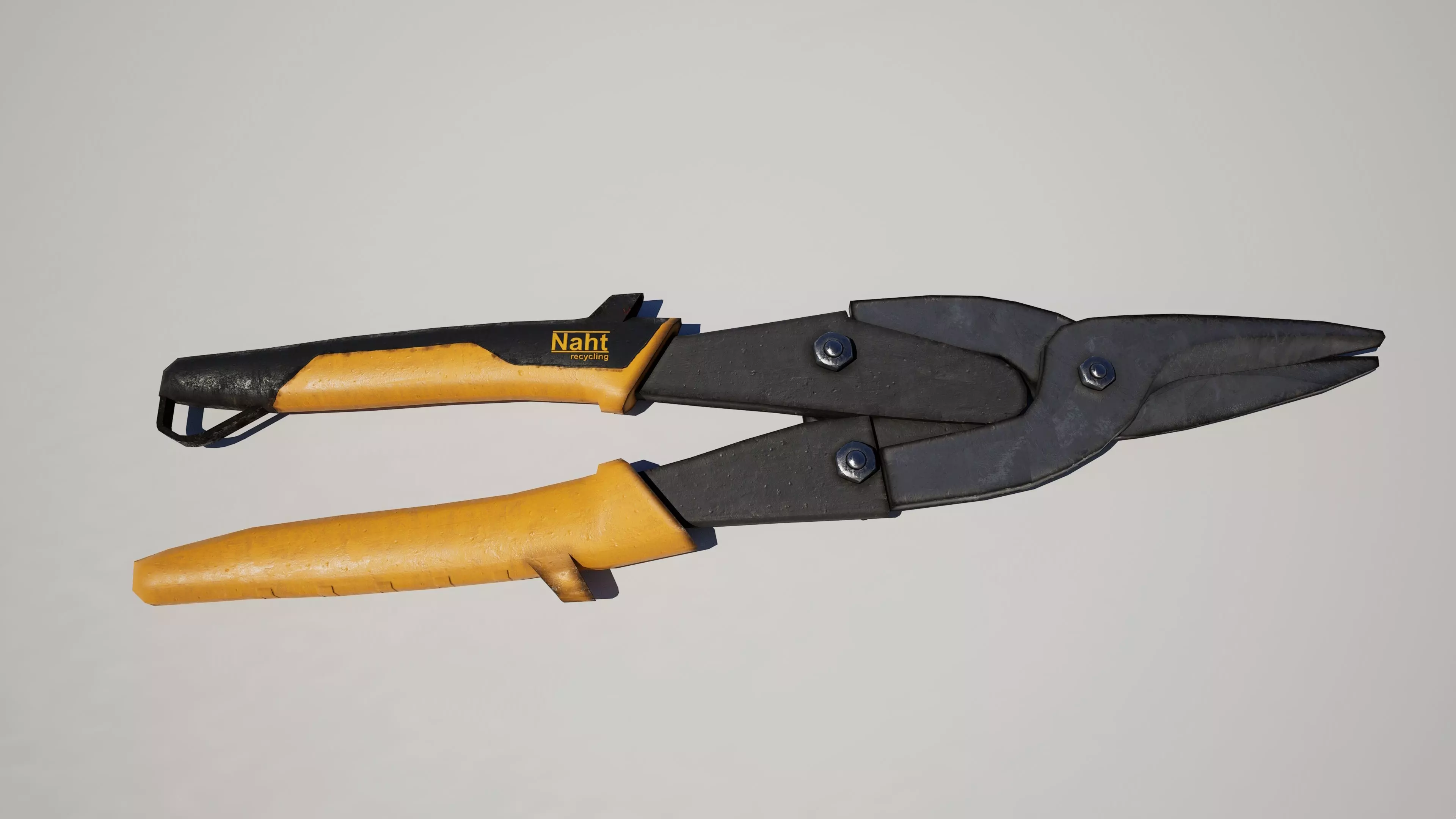  Aviation Snips Garden Shear Low-poly 3D model_2