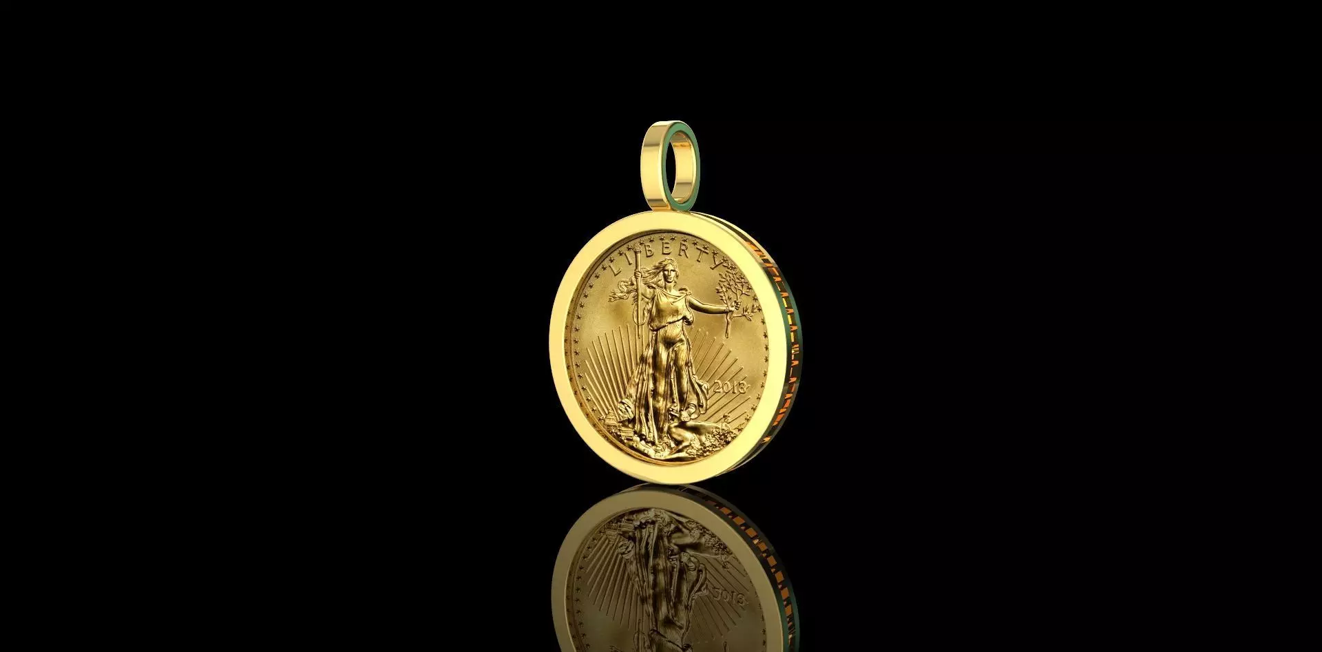 Gold N1534 3D print model_1