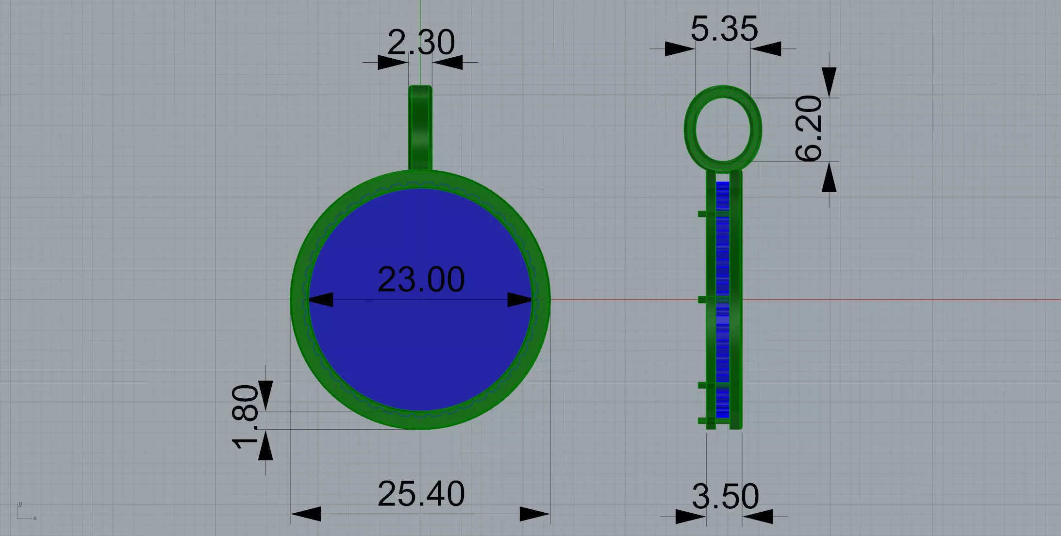 Gold N1534 3D print model_7