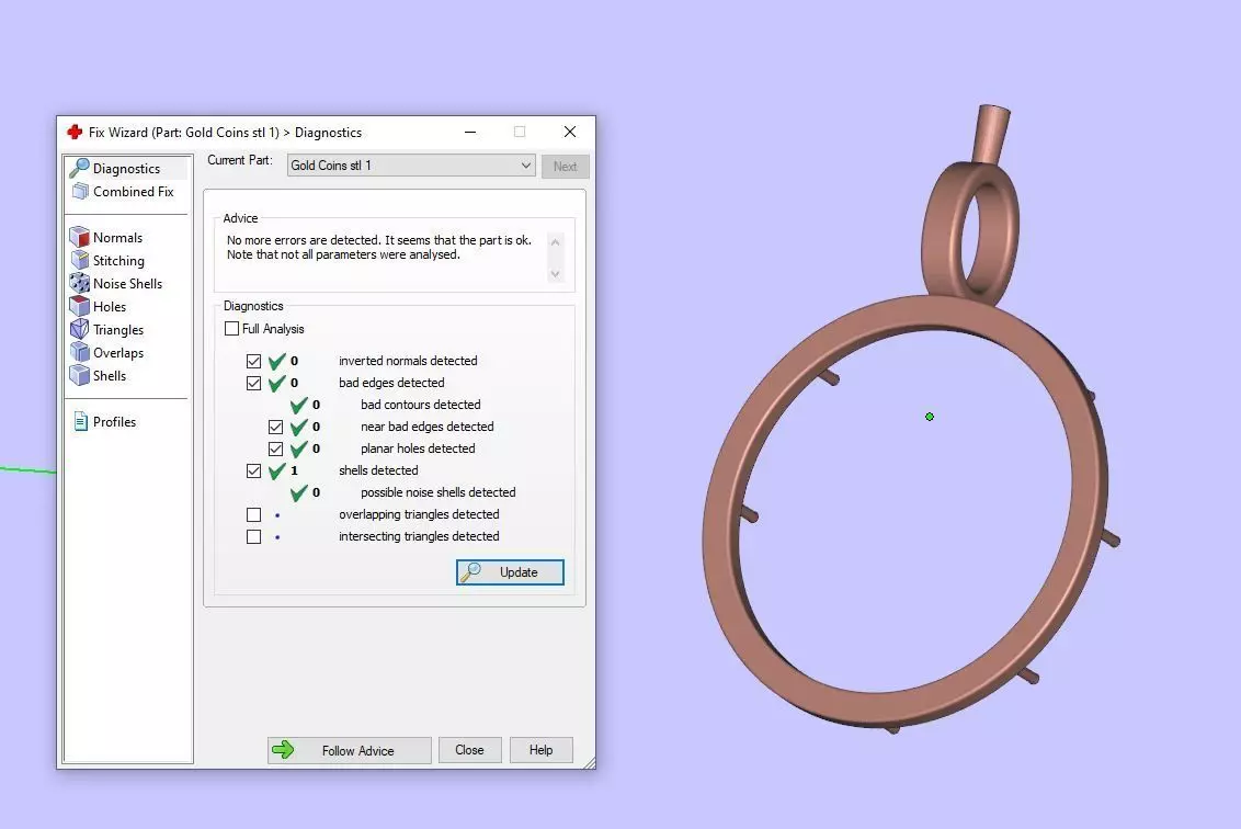 Gold N1534 3D print model_8