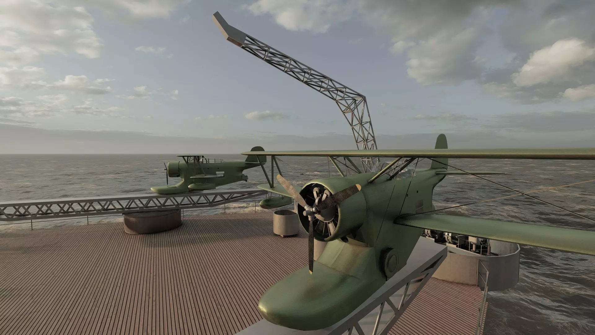 US NAVY BATTLESHIP SOUTH DAKOTA CLASS 3D model_35