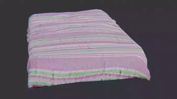 Pink Striped Bed Blanket for Cozy Bedroom