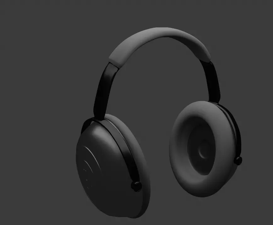 basic headset Free low-poly 3D model