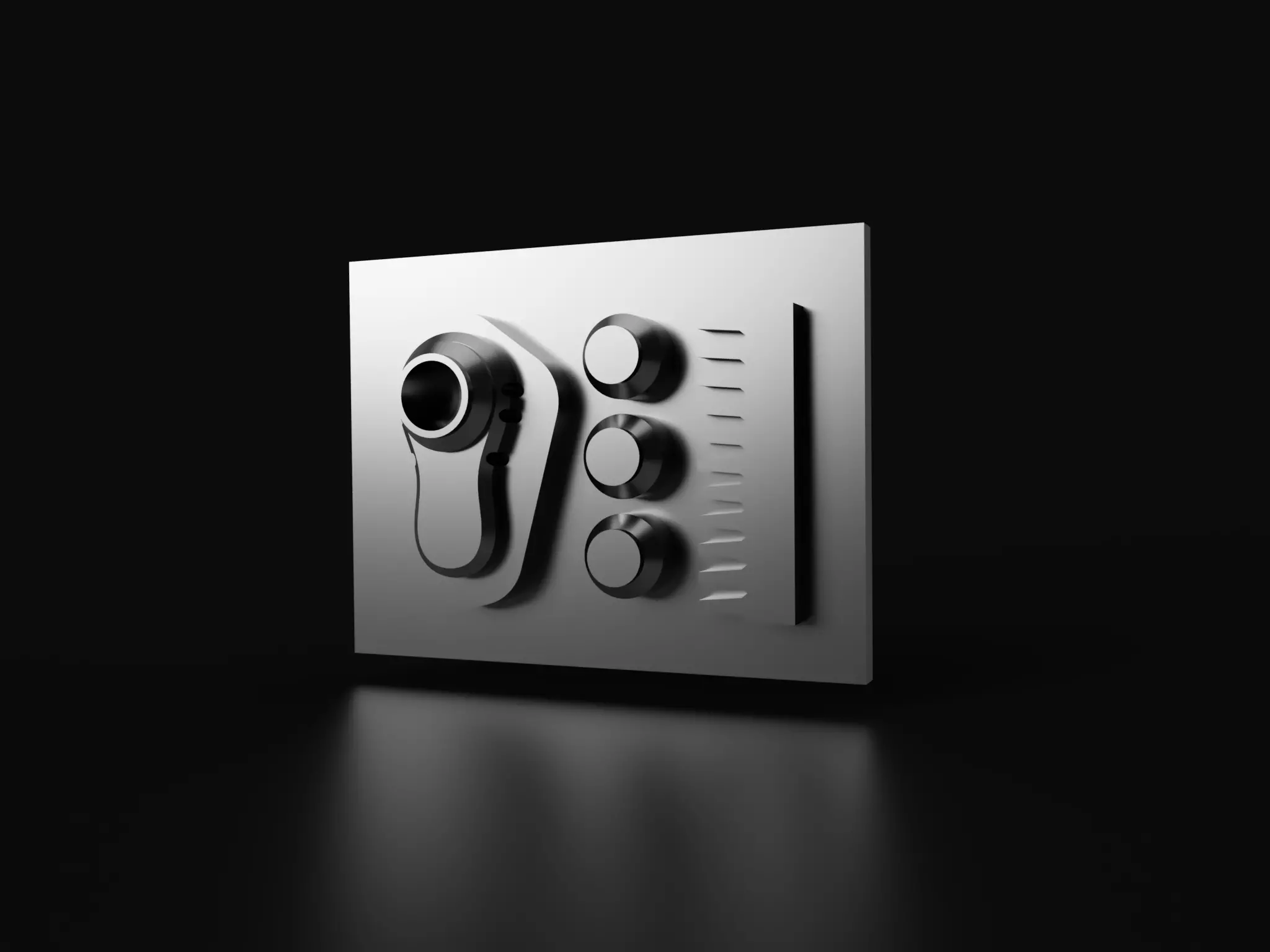 Chest Communicator or Greeblie of the Scarif Rebel Marine 3D print model_1