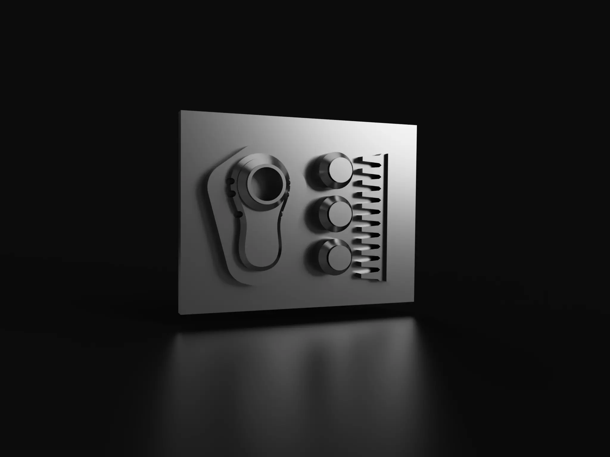 Chest Communicator or Greeblie of the Scarif Rebel Marine 3D print model_0