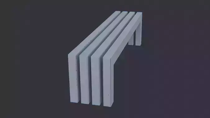 Industrial Metal Office Bench