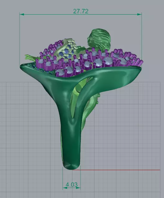 Magerit ring  3D print model_7