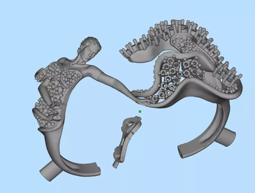 Magerit ring  3D print model_9