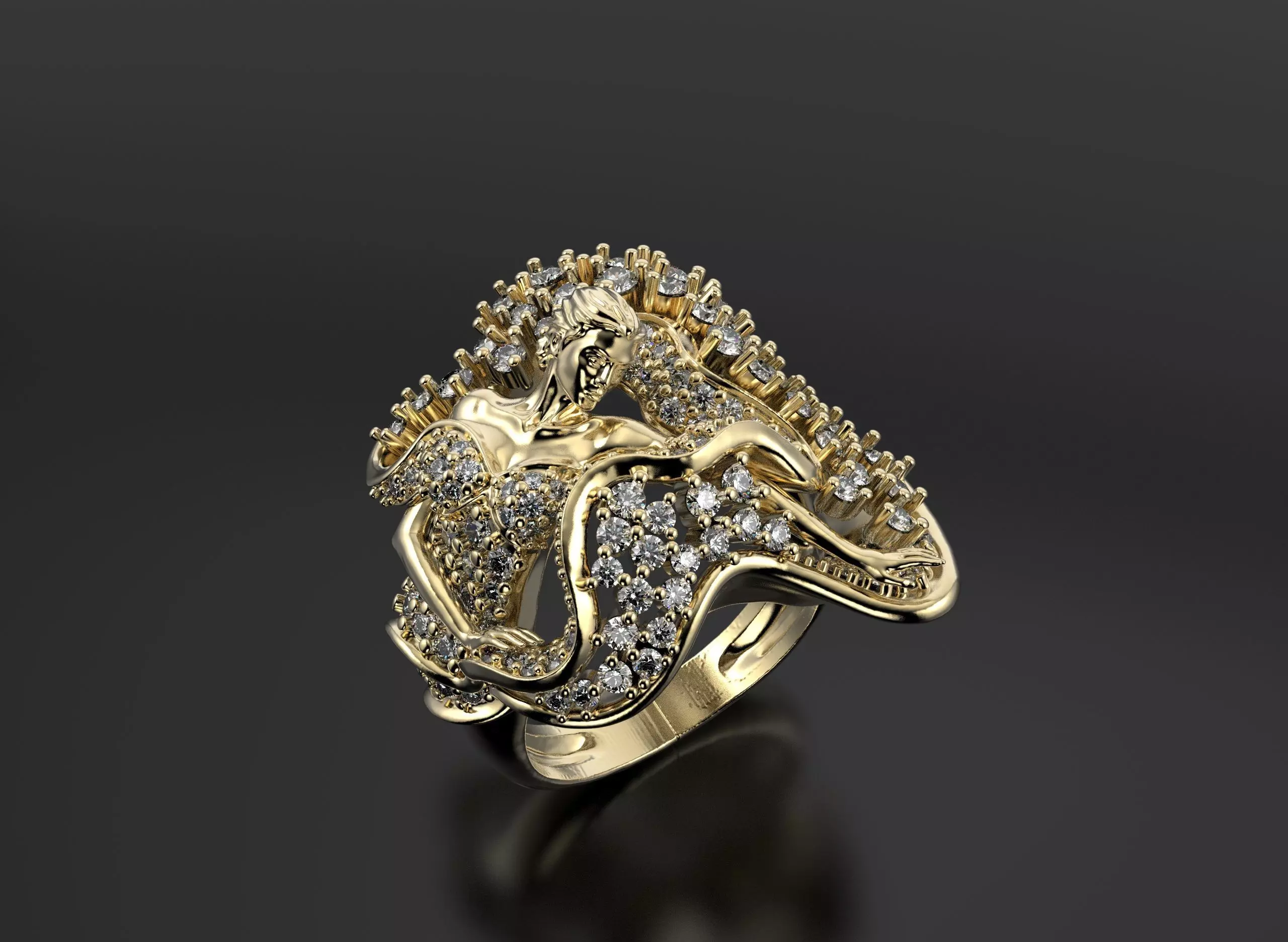 Magerit ring  3D print model_1