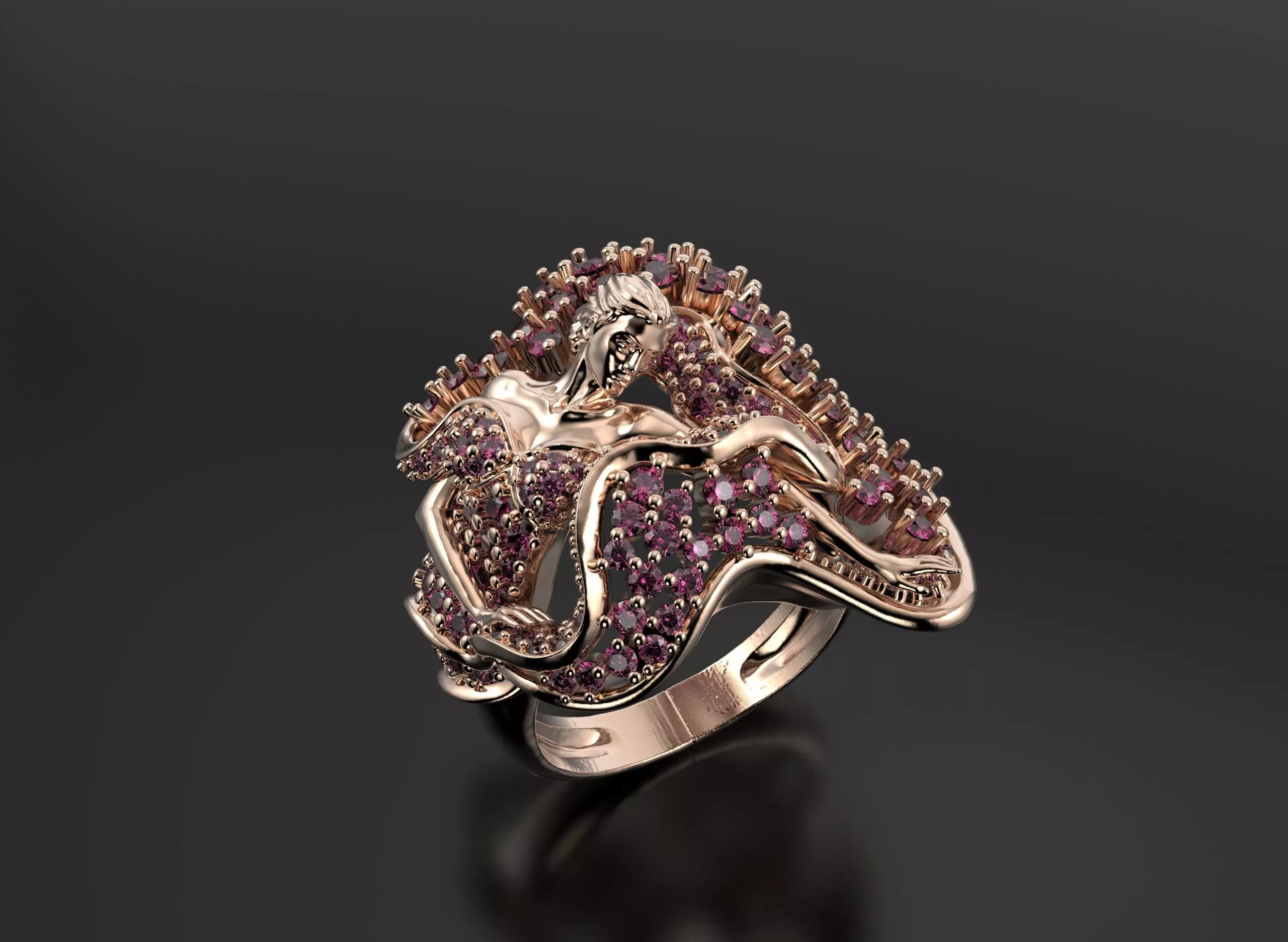 Magerit ring  3D print model_5