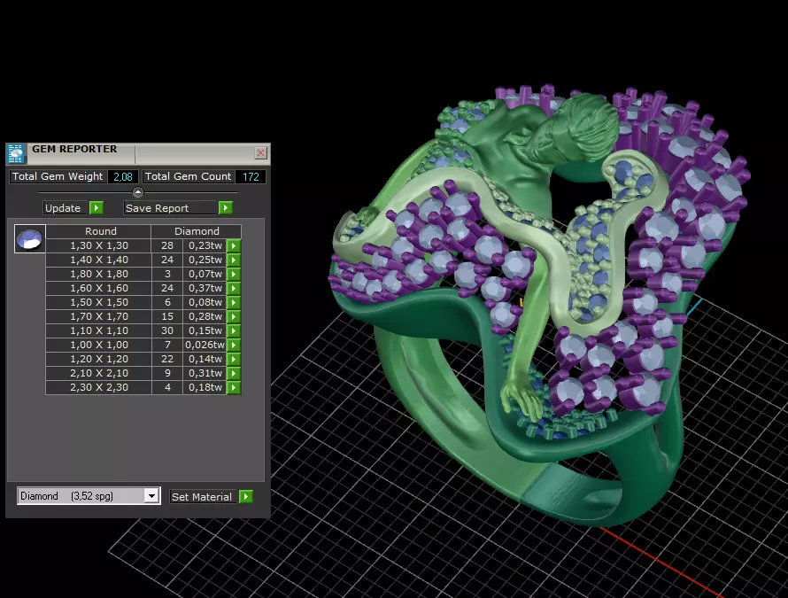 Magerit ring  3D print model_10