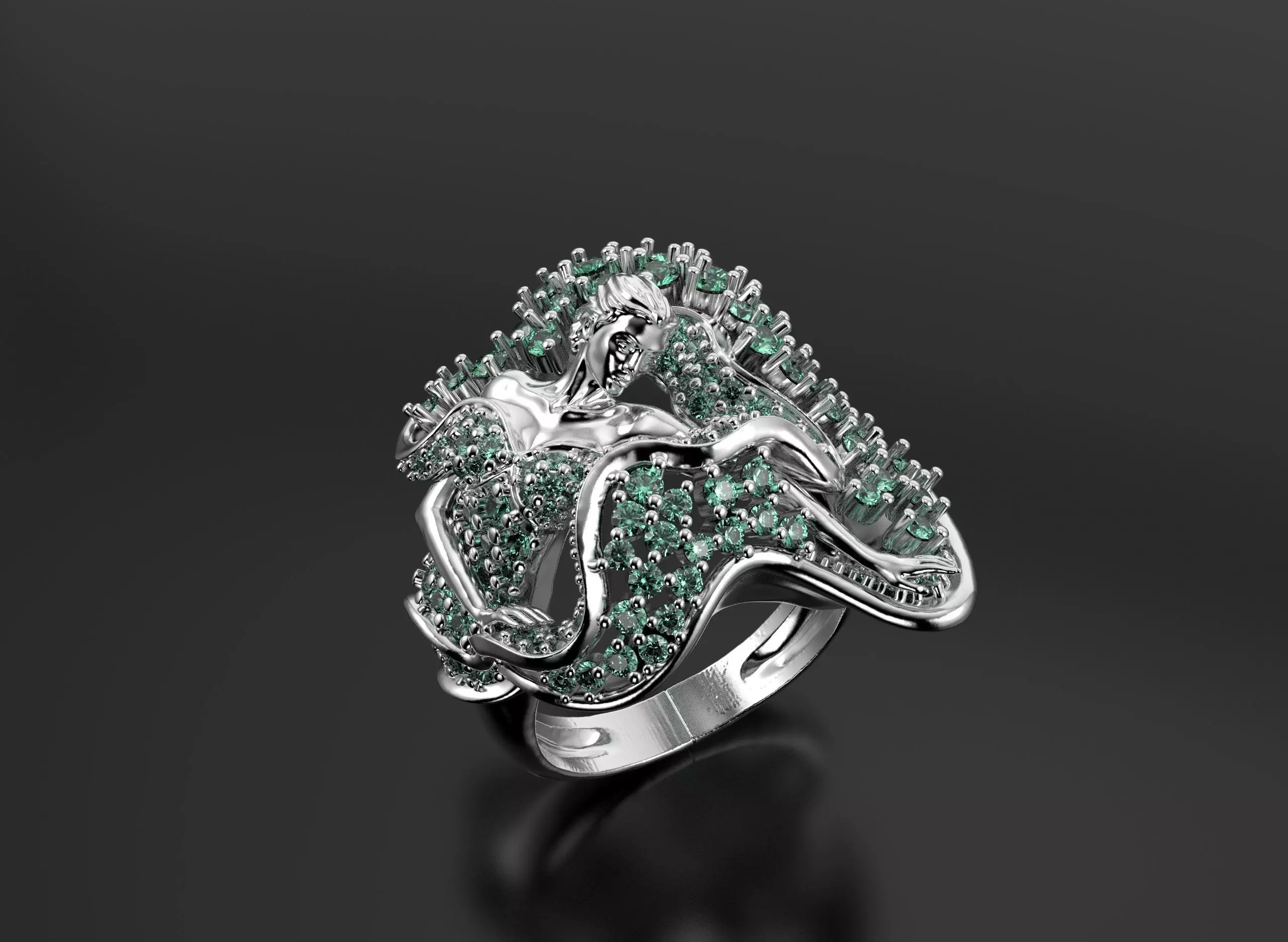 Magerit ring  3D print model_3