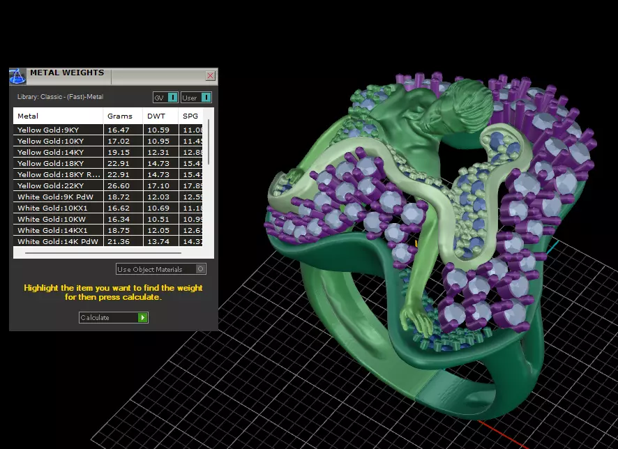 Magerit ring  3D print model_11