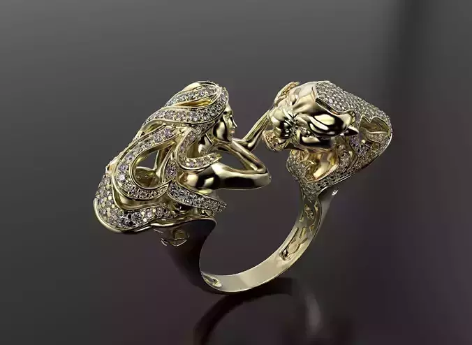 Magerit Instinto ring 3D print model