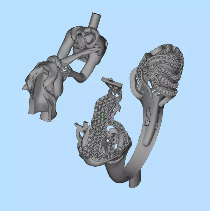 Magerit Instinto ring 3D print model_6