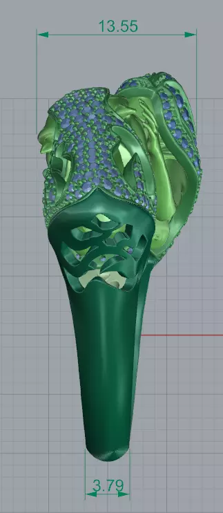 Magerit Instinto ring 3D print model_5