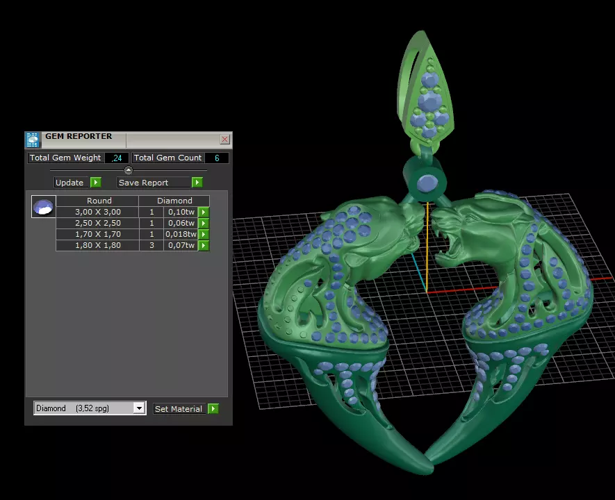 Magerit Vinculo pendant 3D print model_8