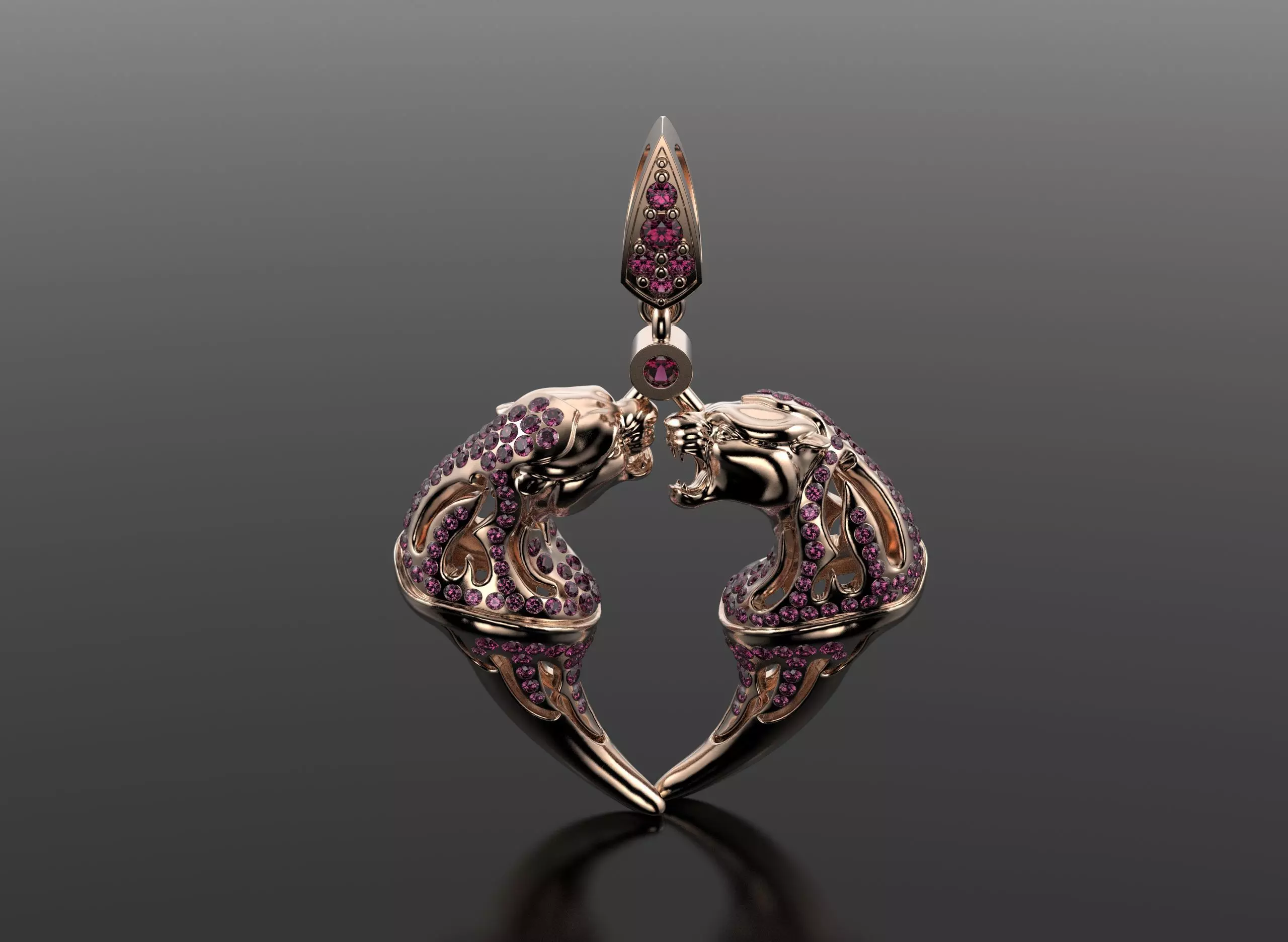 Magerit Vinculo pendant 3D print model_3