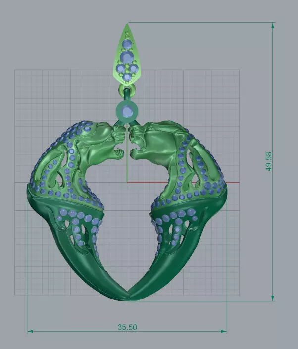 Magerit Vinculo pendant 3D print model_9
