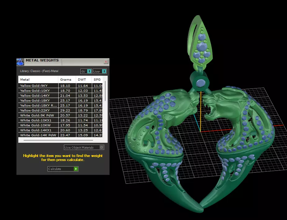 Magerit Vinculo pendant 3D print model_7