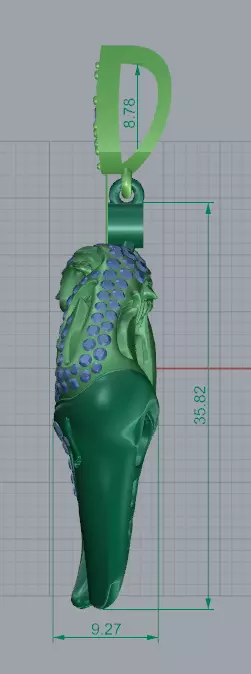 Magerit Vinculo pendant 3D print model_5