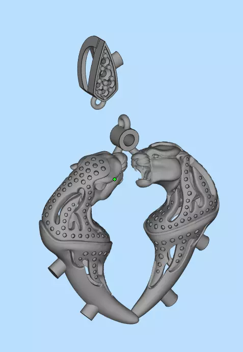 Magerit Vinculo pendant 3D print model_6