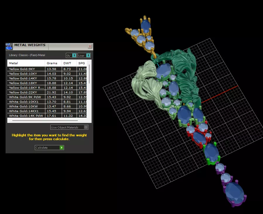 Beautiful pendant with diamonds 3D print model_7