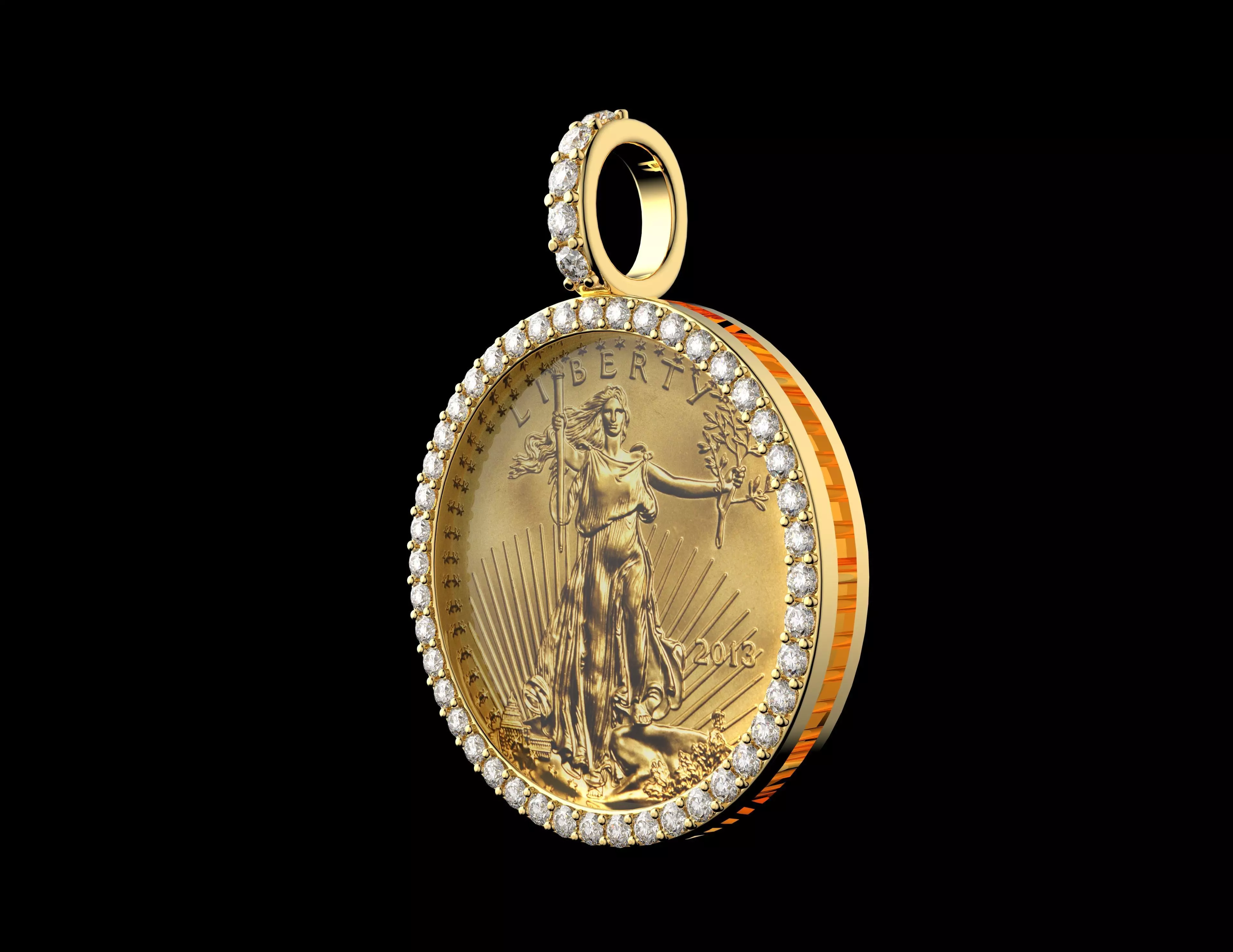 Gold N1535 3D print model_1