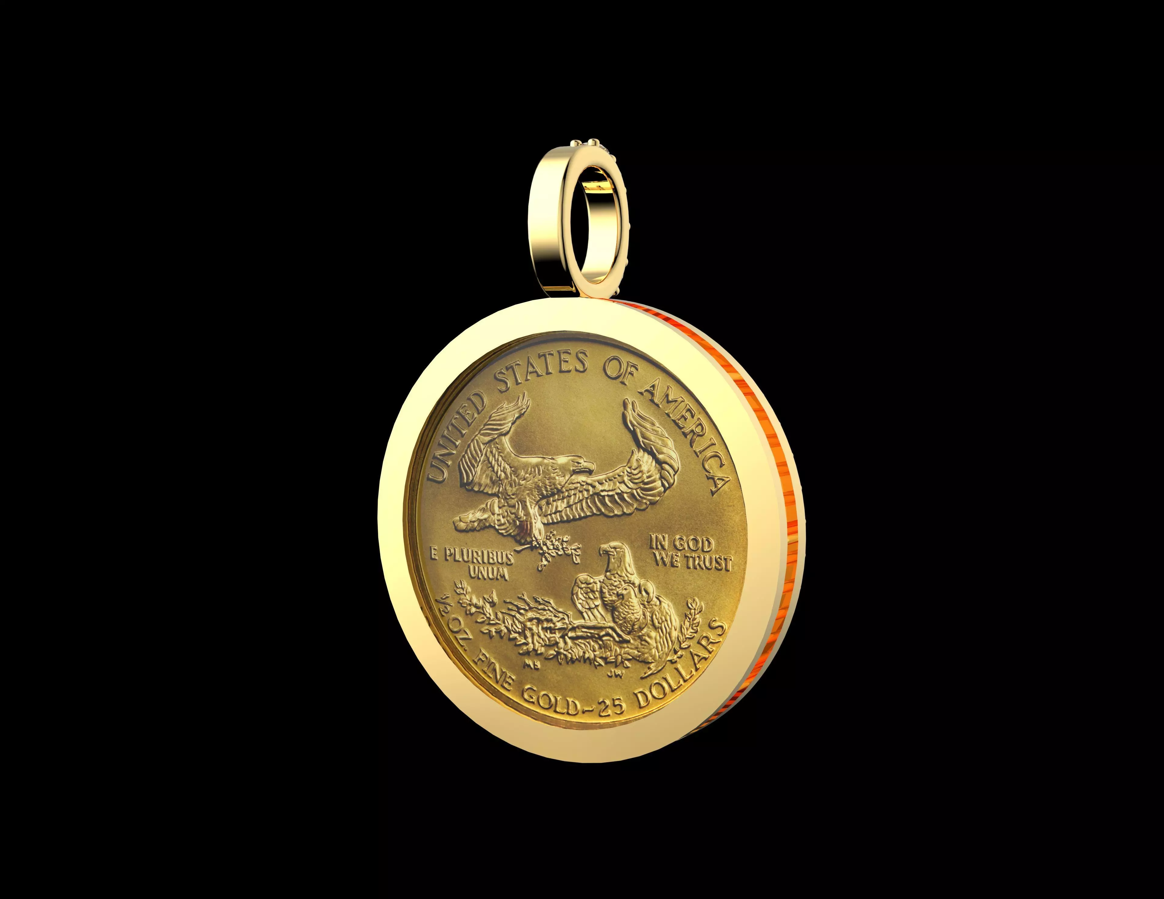 Gold N1535 3D print model_3