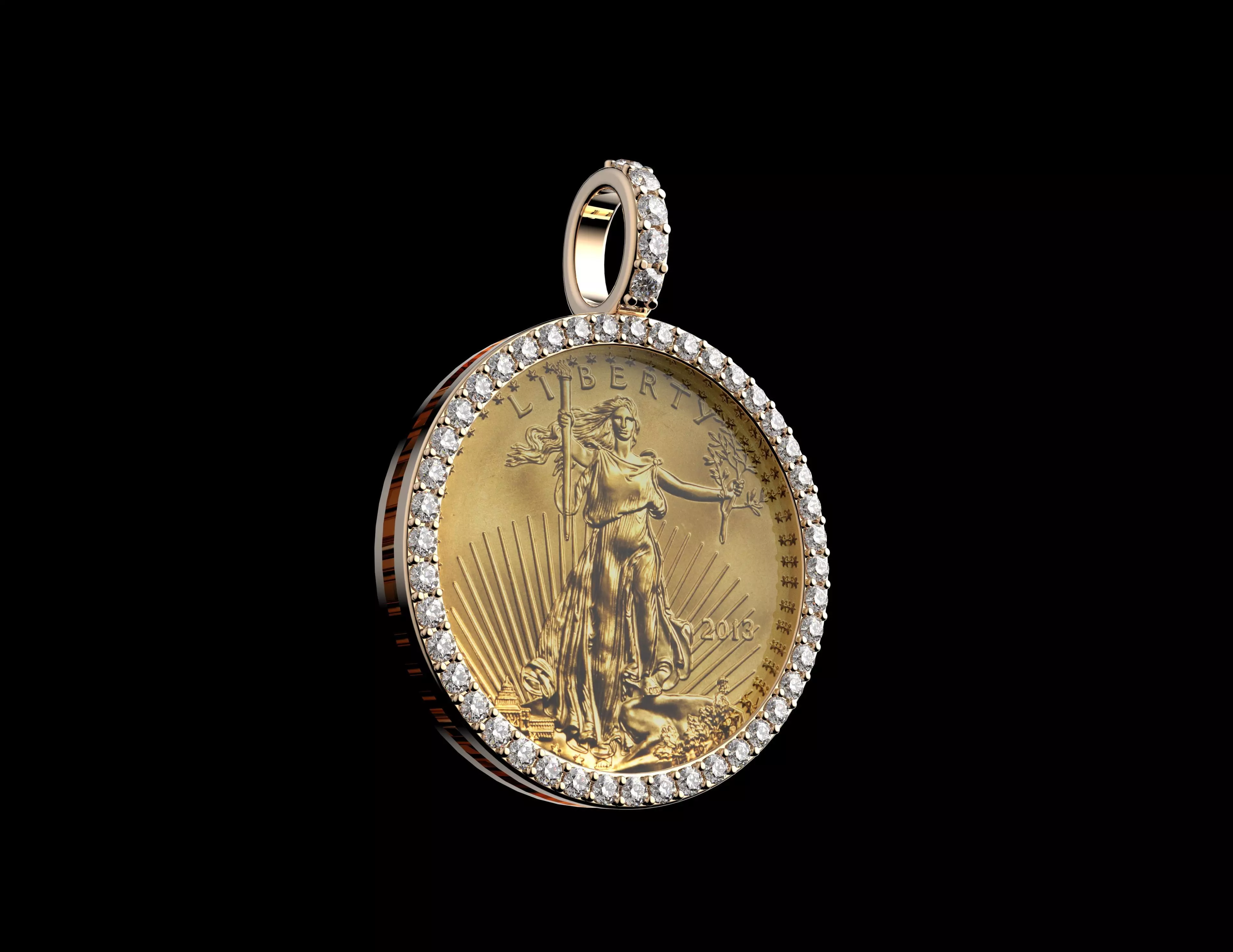 Gold N1535 3D print model_5