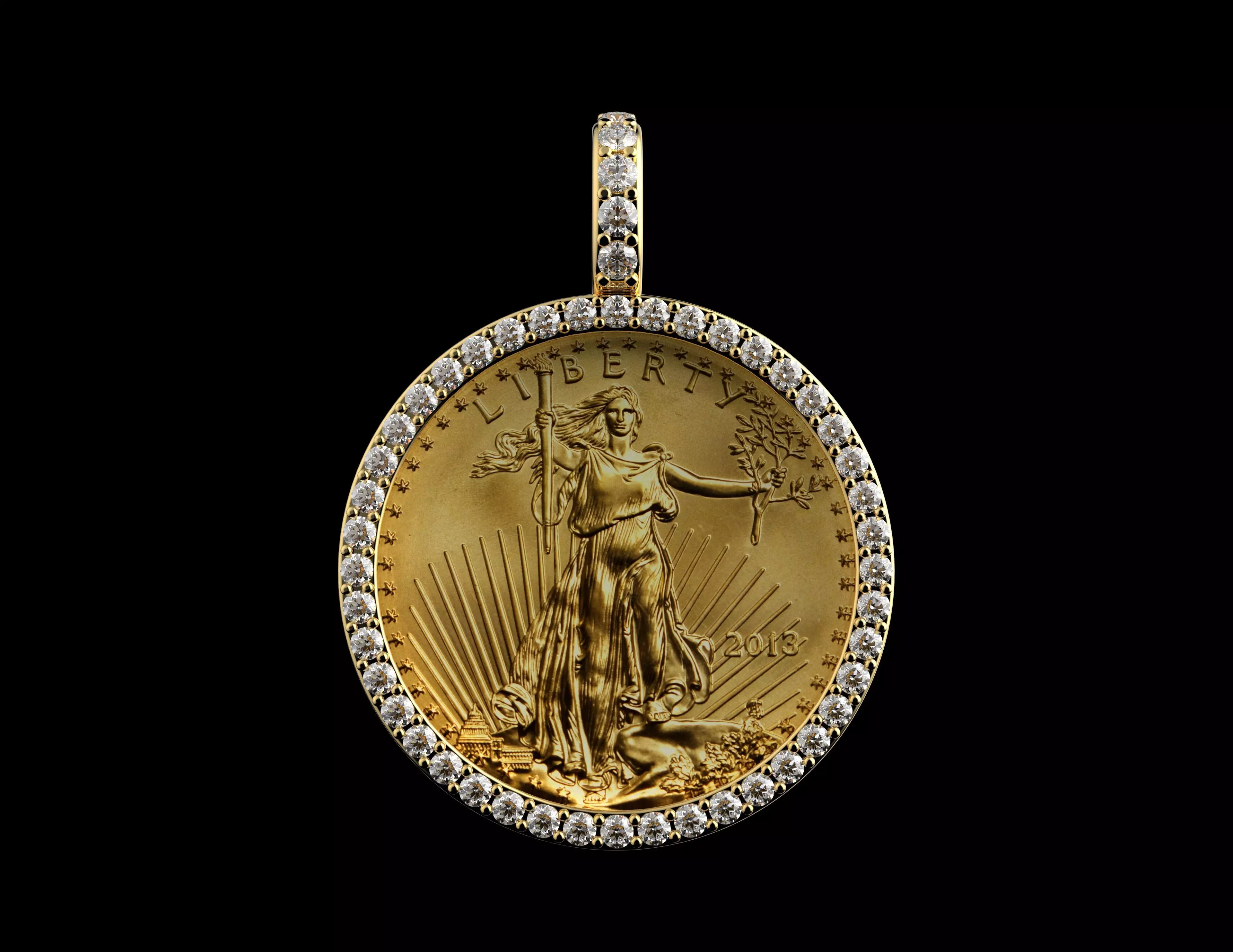 Gold N1535 3D print model_0