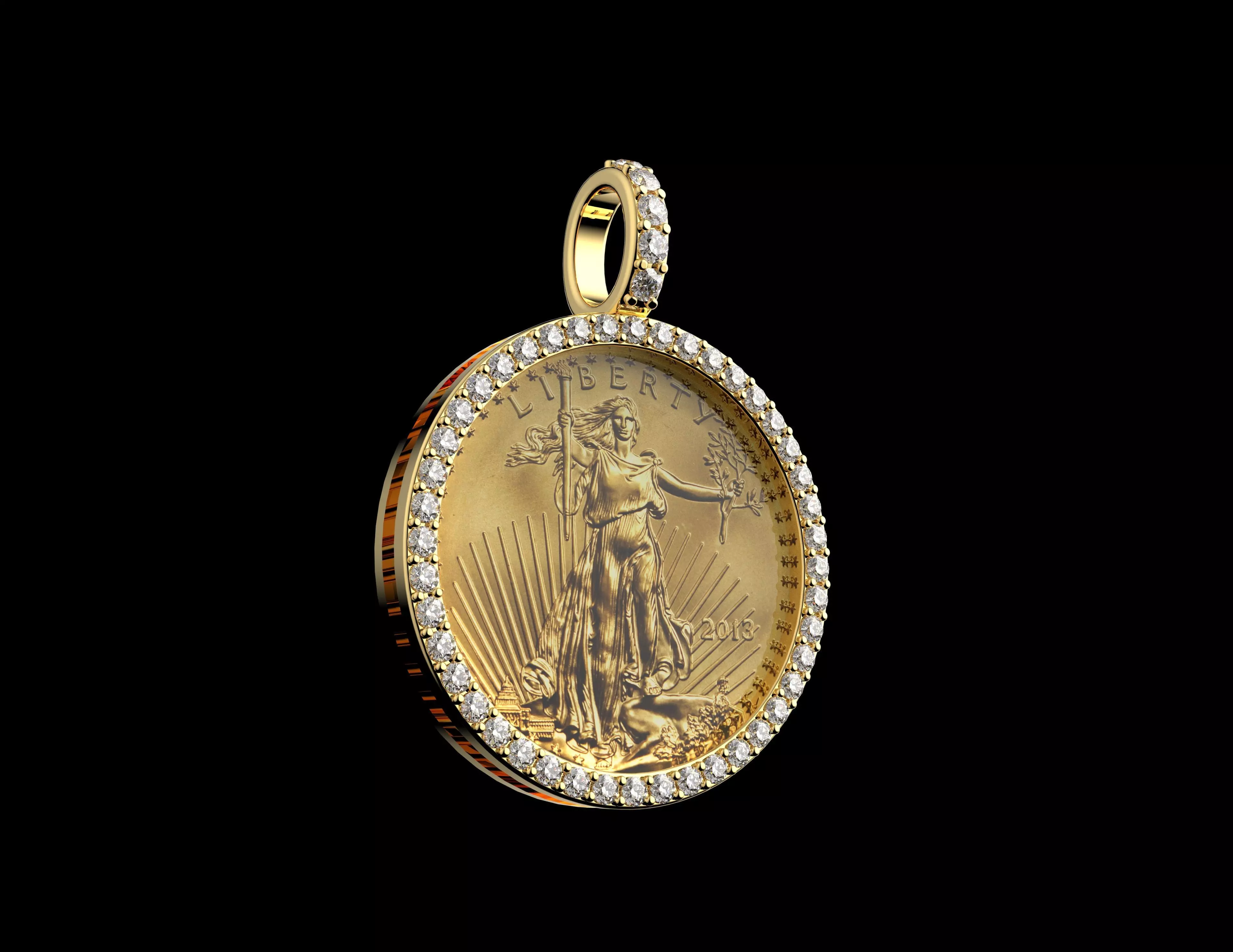 Gold N1535 3D print model_4