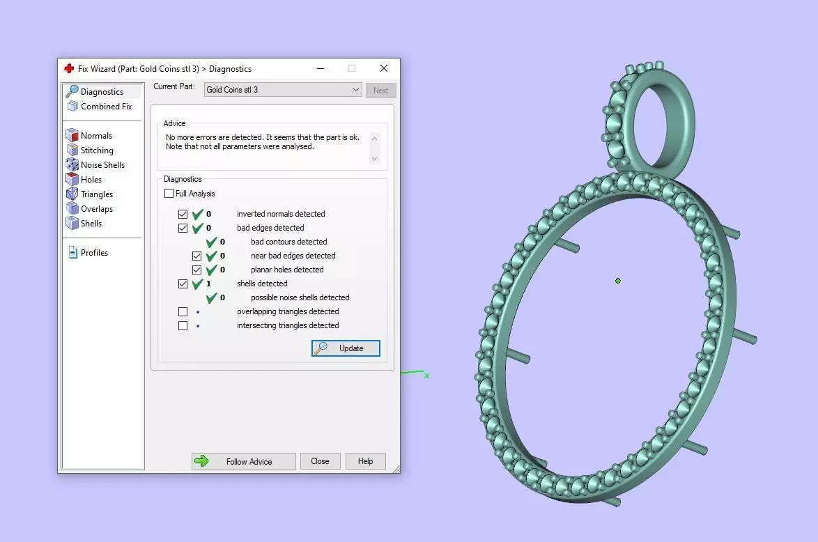 Gold N1535 3D print model_7