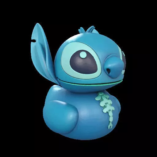 Stitch Rubber Duck  3D print model_24