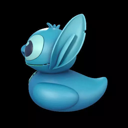 Stitch Rubber Duck  3D print model_16