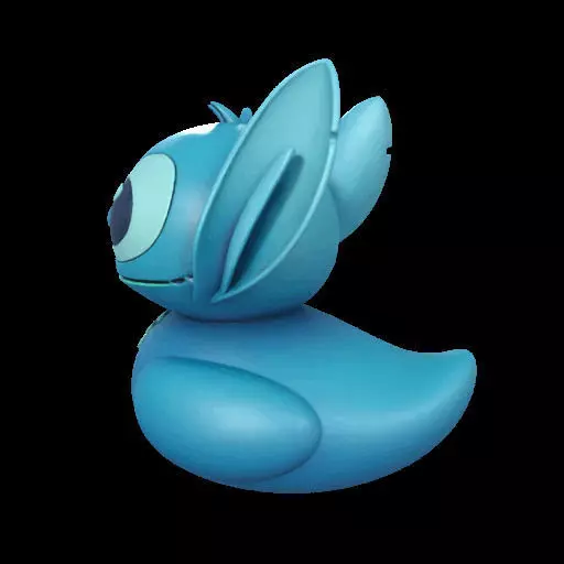 Stitch Rubber Duck  3D print model_15