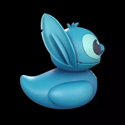 Stitch Rubber Duck  3D print model_29
